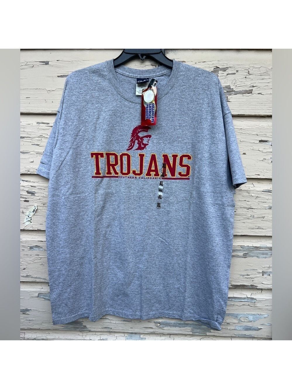 Old Varsity Brand USC Southern California Trojans Collegiate Tee Shirt XL NWT